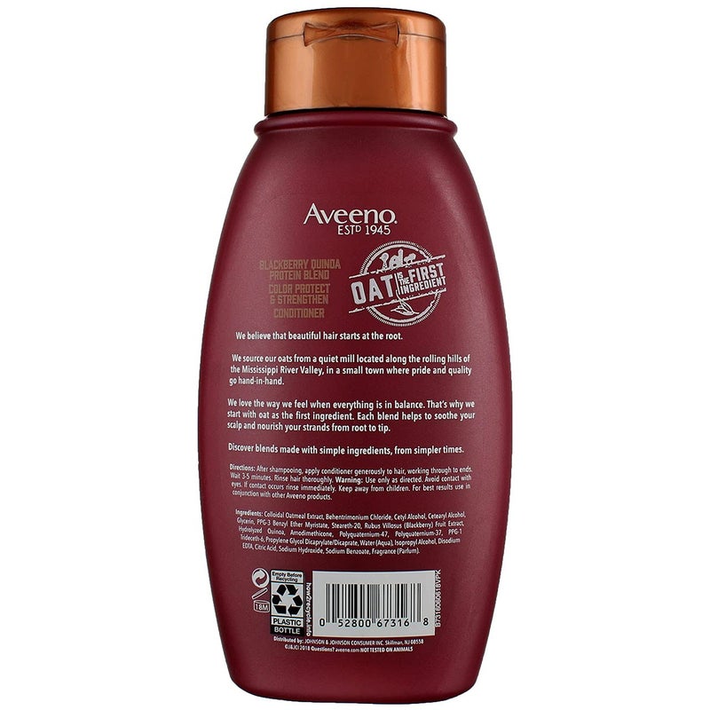 Aveeno Conditioner Blackberry Quinoa Protein Blend 12 Ounce (354ml) (2 Pack) - Image 5