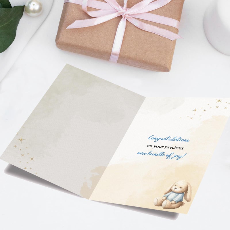 Amorista Funny Baby Shower Card, New Baby Boy Card, Congratulations Newborn Baby Boy Gift - Image 2