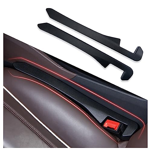 IHOTDER 2PCS Car Seat Gap Filler - Car Seat Gap Filler Organizer for Holding Phone,Key,Purse - Universal Car Gap Filler Fits Car Truck SUV Car Interior Accessories (Black/2PCS)… - Image 1