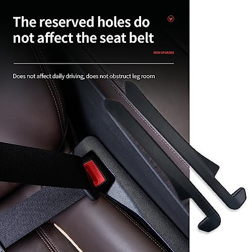 IHOTDER 2PCS Car Seat Gap Filler - Car Seat Gap Filler Organizer for Holding Phone,Key,Purse - Universal Car Gap Filler Fits Car Truck SUV Car Interior Accessories (Black/2PCS)… - Image 4