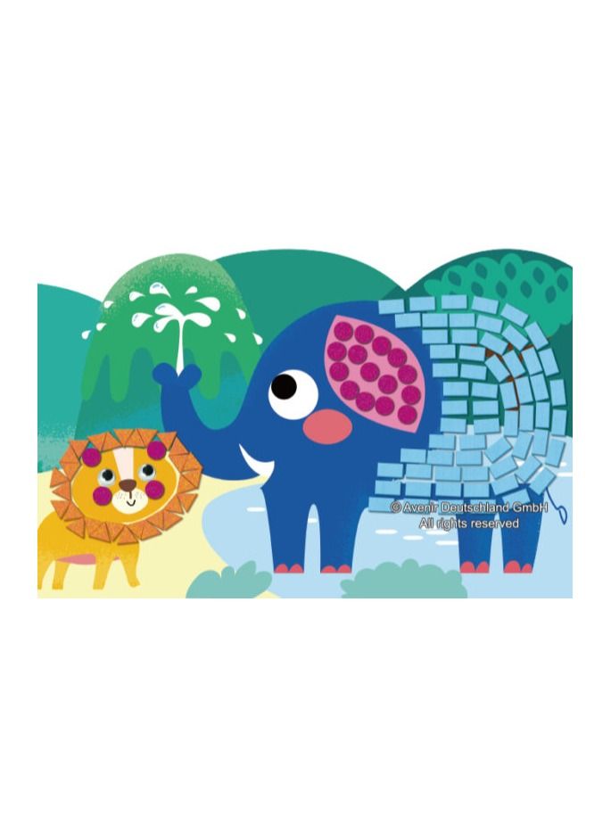 Avenir Create My First Story Book - Wild Animals | Mosaic Junior Kit: Fun DIY Activity for Kids - Improve Coordination and Perception of Colors | Ideal gift for Kids 3+ - Image 2