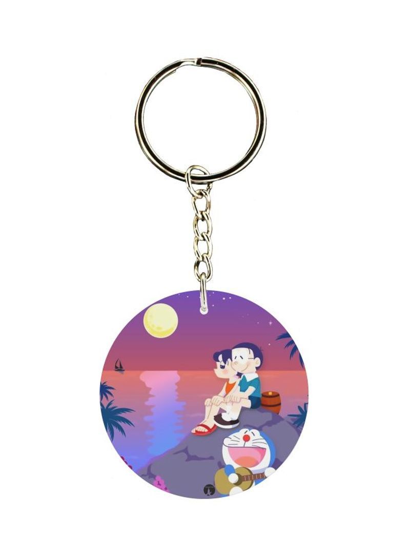 RKN Double Sided Doraemon Themed Printed Keychain