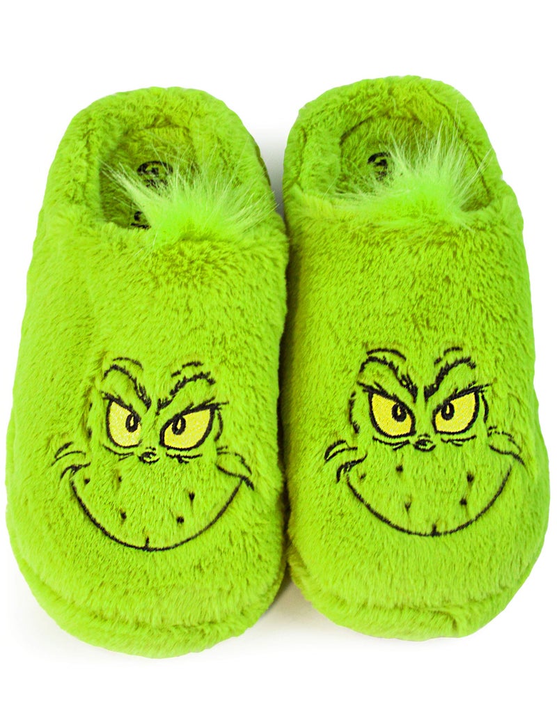 The Grinch Plush Slippers for Adults | Cozy Fuzzy Christmas House Shoes for Men & Women - Image 3