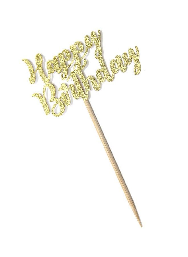 ThePartyPopper Happy Birthday Cupcake Toppers  - Image 2