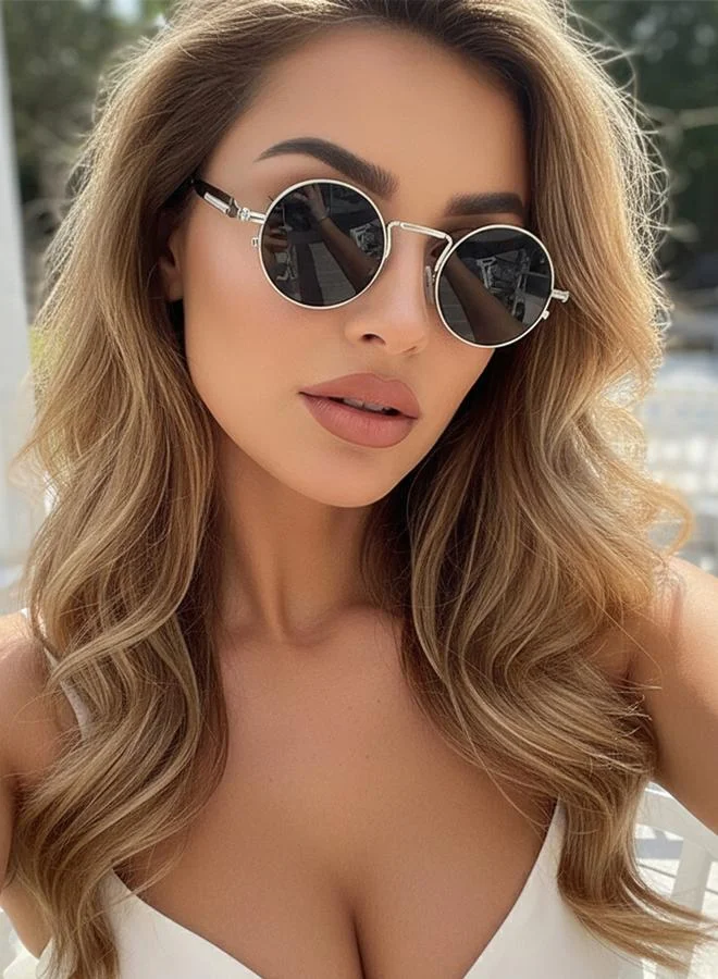 تايك تو Steampunk Small Round Sunglasses