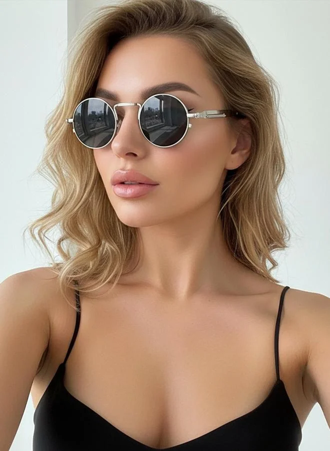 تايك تو Steampunk Small Round Sunglasses