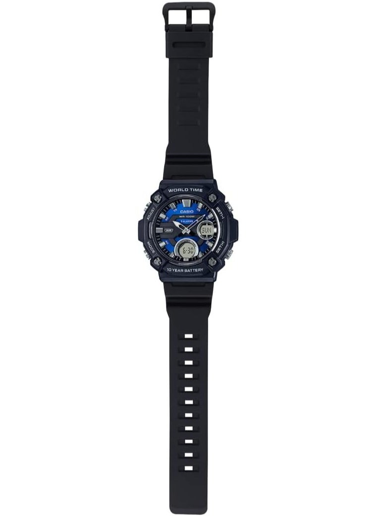 CASIO - Casio Watch for Men AEQ-120W-2AVDF Analog - Digital Resin Band Blue - Image 1