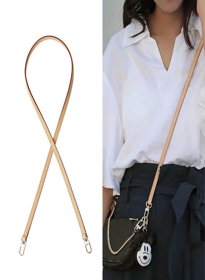 COLSEEY Genuine Vachetta Leather Crossbody Strap Genuine Leather Adjustable Replacement Strap for Shoulder Bag Handbag Purse - Image 4