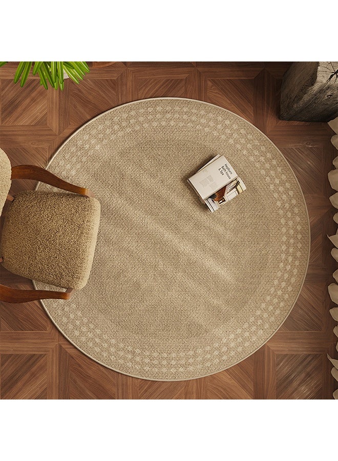 Monda Round Carpet, Suitable for Living Room, Large Bedroom, Cloakroom, Balcony, Bedside Carpet, Study Chair Mat, Non-slip Carpet, Modern Simple Style Home Decoration Carpet,120*120 Cm - Image 2