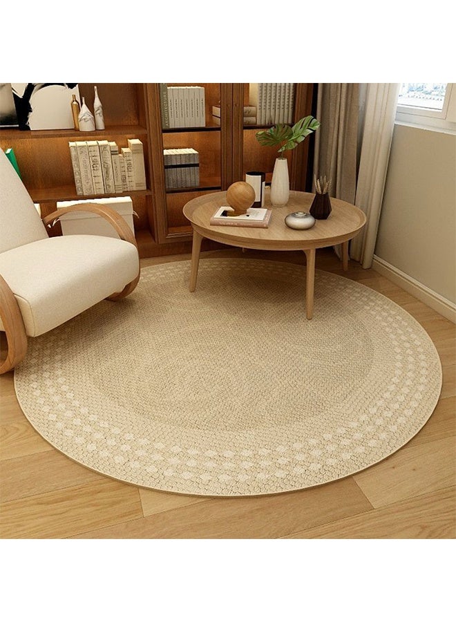 Monda Round Carpet, Suitable for Living Room, Large Bedroom, Cloakroom, Balcony, Bedside Carpet, Study Chair Mat, Non-slip Carpet, Modern Simple Style Home Decoration Carpet,120*120 Cm - Image 1