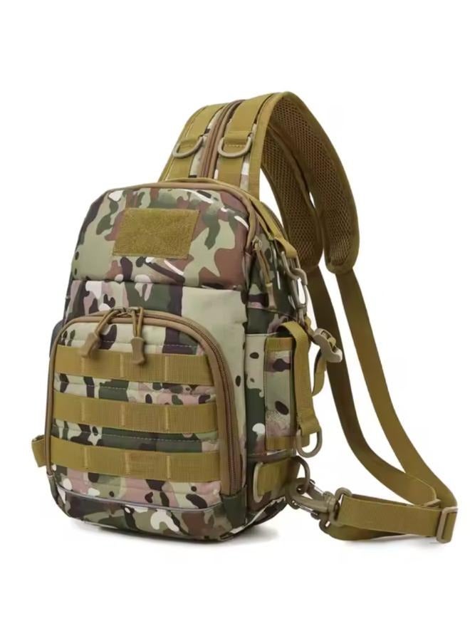 حقيبة كروسبودي للرجال حقائب كتف USB صيد السمك المشي لمسافات طويلة الرياضة الرحلات تسلق حقيبة صدر كروس في الهواء الطلق - Image 1