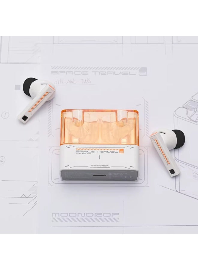 Moondrop  Space Travel 2 earphone HiFi Noise-Canceling TWS wiress Bluetooth 6.0 ANC Low-latency Game Mode SBC/AAC gaming headset - Image 3