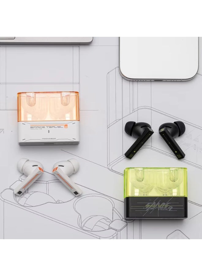 Moondrop  Space Travel 2 earphone HiFi Noise-Canceling TWS wiress Bluetooth 6.0 ANC Low-latency Game Mode SBC/AAC gaming headset - Image 4