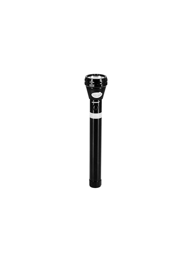 Olsenmark Rechargeable Led Flashlight 2-Pieces, Black"Min 1 year manufacturer warranty"