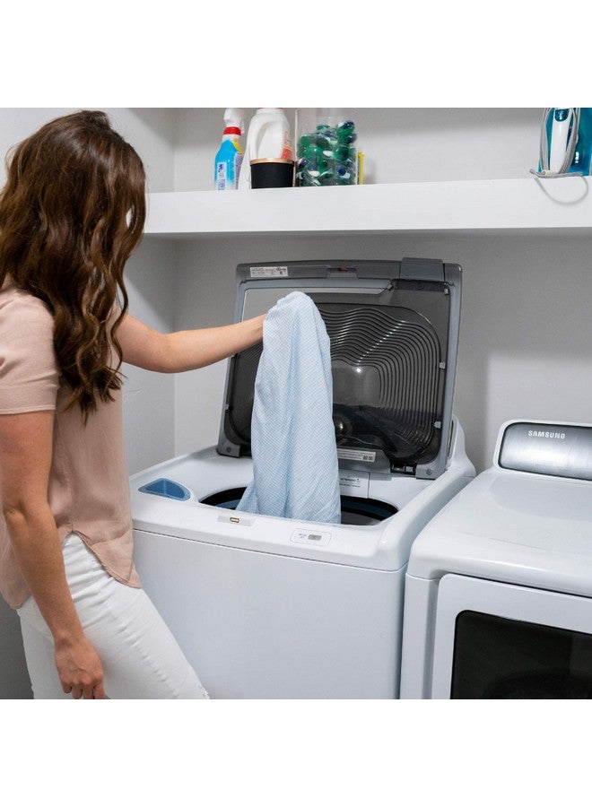 SHEETWORLD.COM SheetWorld Baby Fitted Pack N Play Sheet Fits Graco 27 x 39 inches, 100% Cotton Jersey Hypoallergenic Sheet, Unisex Boy Girl, Baby Blue, Made in USA - Image 5