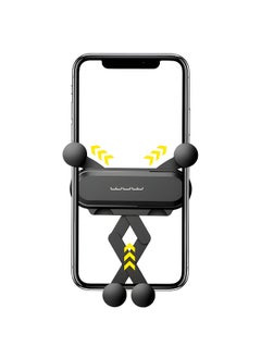 Generic WUW Z25 Car Phone Holder with 360-Degree Rotation, Mounted in the Air Vent - Compatible with All Phone Sizes - Black  - Image 3