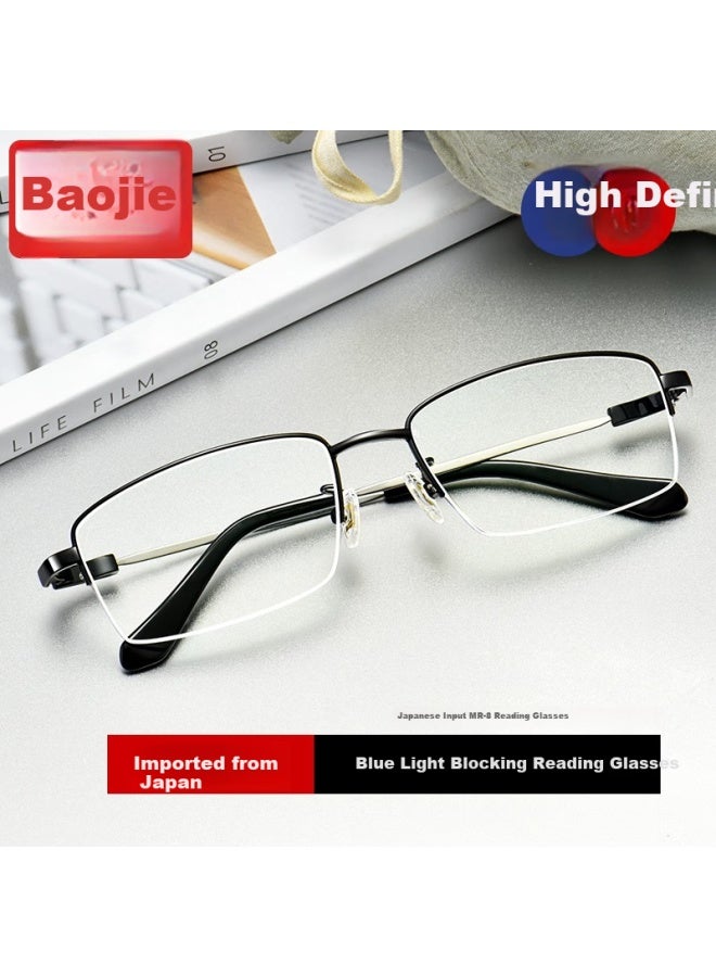Buzz Blue Light Blocking Reading Gl Men High Definition Anti-radiation Presbyopic Gl Bj011 Black 300 Degrees - Image 4