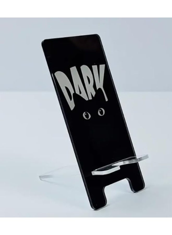 Dark Phone Stand, Mobile Device Holder, Desktop Accessory - Image 1
