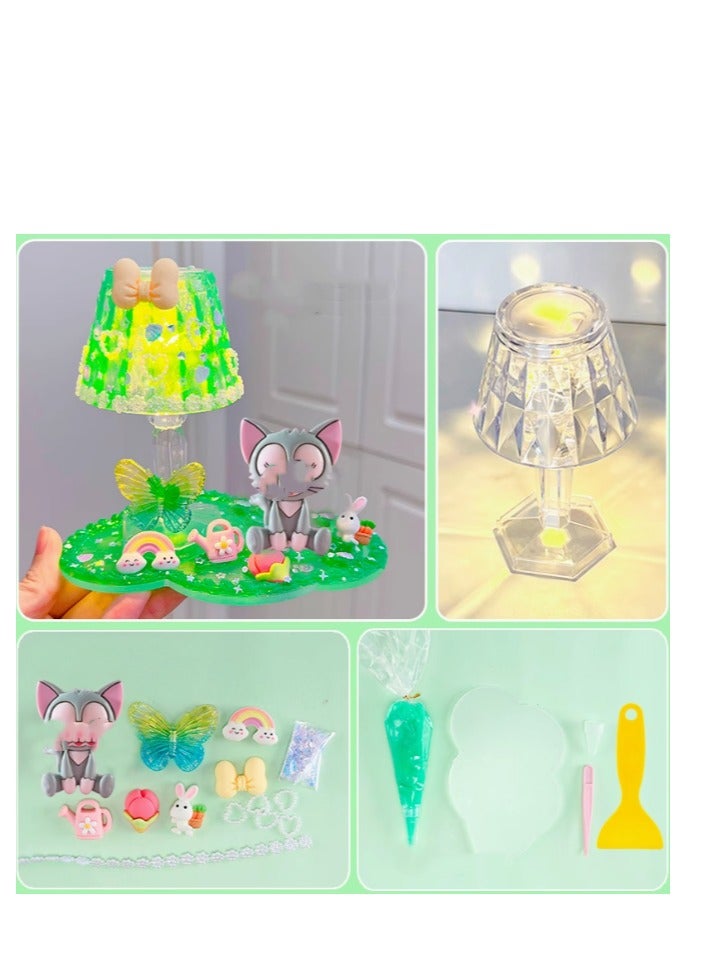 Starry Night Light Children's Girl Princess Material Pack Handmade Puzzle Toy Set - Image 1