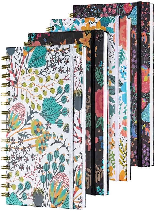 OMEYA Spiral Notebook, B5 Lined Journal for women, Hardcover Spiral Journal with 2 Pockets, College Ruled Large Notebooks 7.48" x 10", 160 Pages Notebook for Office, School Supplies, Gifts - Image 1