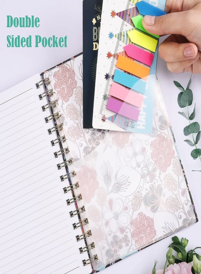OMEYA Spiral Notebook, B5 Lined Journal for women, Hardcover Spiral Journal with 2 Pockets, College Ruled Large Notebooks 7.48" x 10", 160 Pages Notebook for Office, School Supplies, Gifts - Image 3