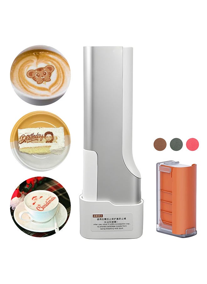 Portable Inkjet Coffee Latte Printer WiFi PrintLab APP Control Edible Food Printer Coffee Latte Art Machine Macaron Cookie DIY Design