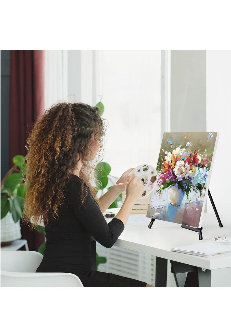 14 High Tabletop Instant Display Easel - Black Steel Small Desktop Easel Stand with Adjustable Holders for Paintings, Posters and Store Signs(1 Pack) - Image 3