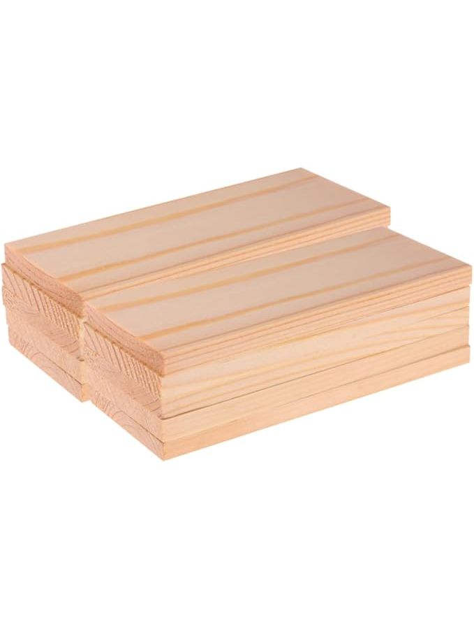 20pcs Khaki Cedar Wood Rectangular Photography Backdrop Wood Boards 5x4cm For Events And Professional Photoshoot Props - Image 1