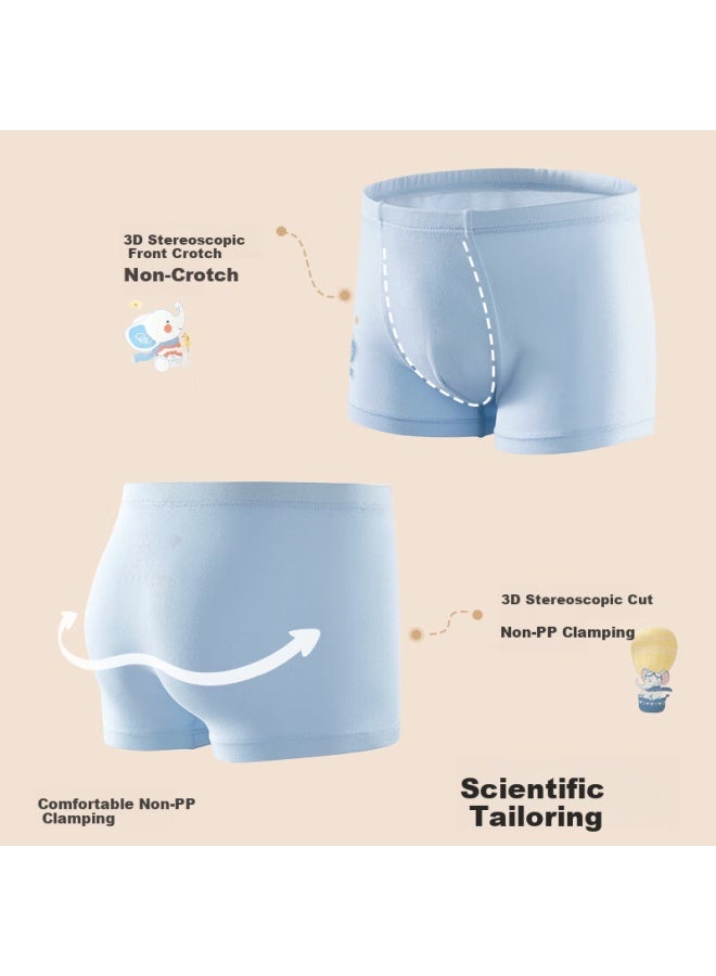Beipeisi Children's Underwear Boys Baby Underwear Youth Square Pants Antibacterial Breathable Happy Swimming 150cm