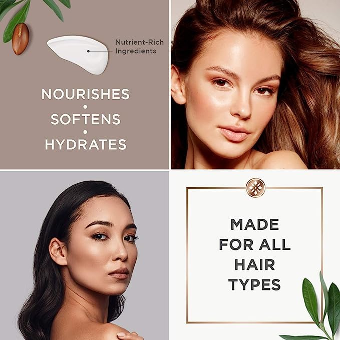ARGAN MAGIC Hair Care Essentials Trio - Shine Boosting Shampoo | Moisturizing Conditioner | 10 in 1 Leave in Spray | Restores Shine & Elasticity | Hydrates | Detangles | Made in USA (32 oz / 8 oz) - Image 5