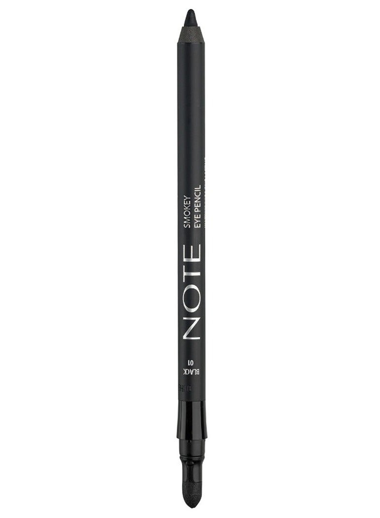 NOTE COSMETIQUE SMOKY EYE PENCIL NO.01 BLACK - Smudge-resistant & waterproof.
