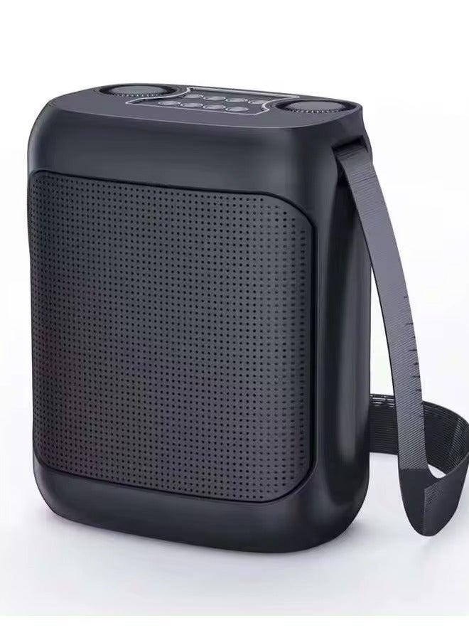 SU.YOSD YS-220 Outdoor Karaoke Speaker Big Strap Speaker With Dual UHF Wireless Microphone Black - Image 1