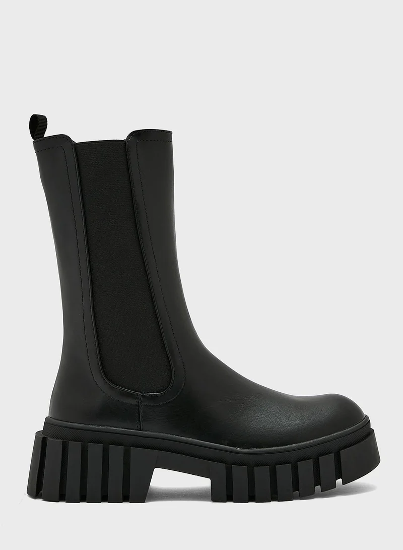 NEW LOOK Chunky Chelsea High Boots