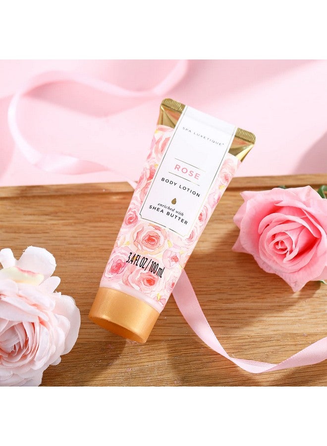spa luxetique Gift Set For Women, Spa Luxetique Bath Sets for Women Gift, 8 Pcs Rose Spa Basket Includes Bubble Bath, Shower Gel, Body Lotion, Birthday Spa Gifts, Mothers Day Gifts for Mom - Image 4