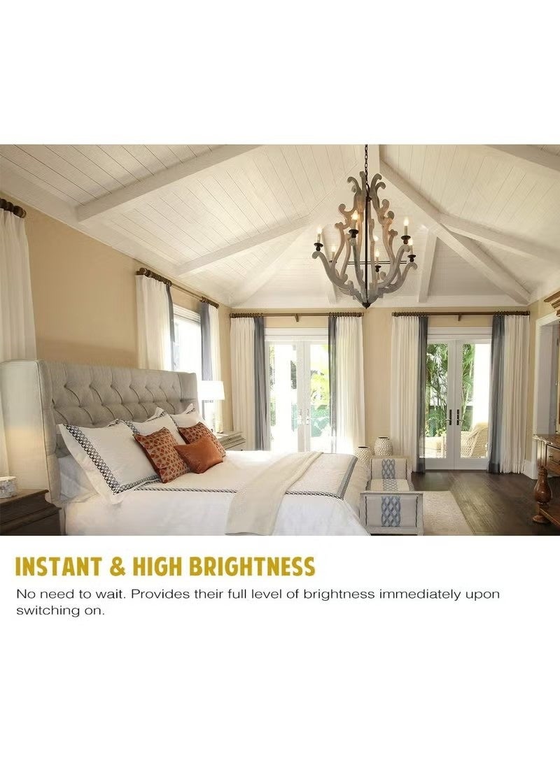 C35 E14 LED Candle Bulb 4W 6500K Cool White Light, 2-Pack - Image 5