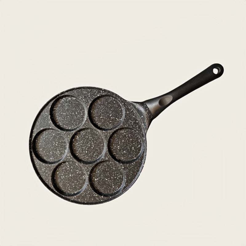 1Pcmulti-Hole Egg Frying Pan Creative Porous Frying Pan Barbecue Plate Household Aluminum Alloy Series - Image 1