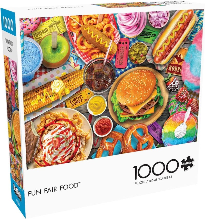Buffalo Games Lars Stewart Fun Fair Food 1000 Piece Jigsaw Puzzle For Adults Challenging Puzzle Perfect for Game Nights Finished Size is 2675 x 1975
