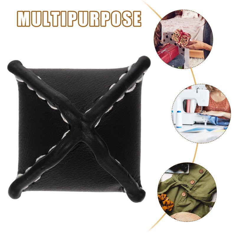 4pcs Black Square Coat Buttons For Jacket Decorative Sewing DIY Crafts - Image 4