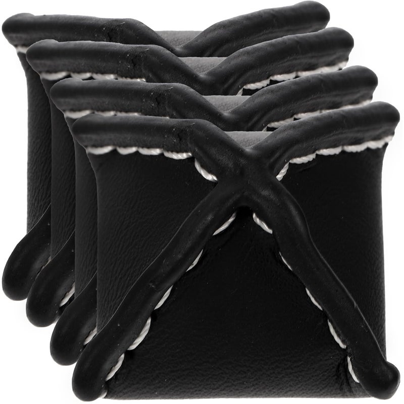 4pcs Black Square Coat Buttons For Jacket Decorative Sewing DIY Crafts - Image 2