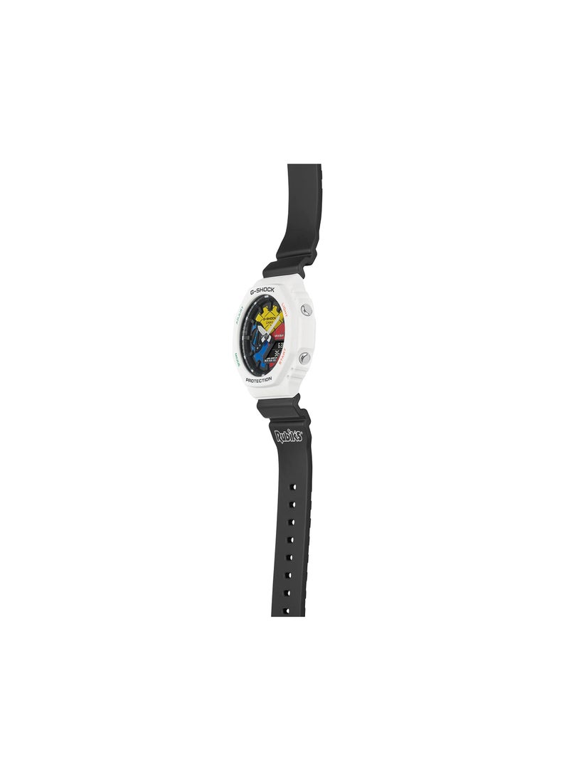 CASIO - Casio Men Watch G-Shock Analog Digital Rubik’s Cube Multi color Dial Resin Band Octagonal bezel shape GAE-2100RC-1ADR. - Image 1
