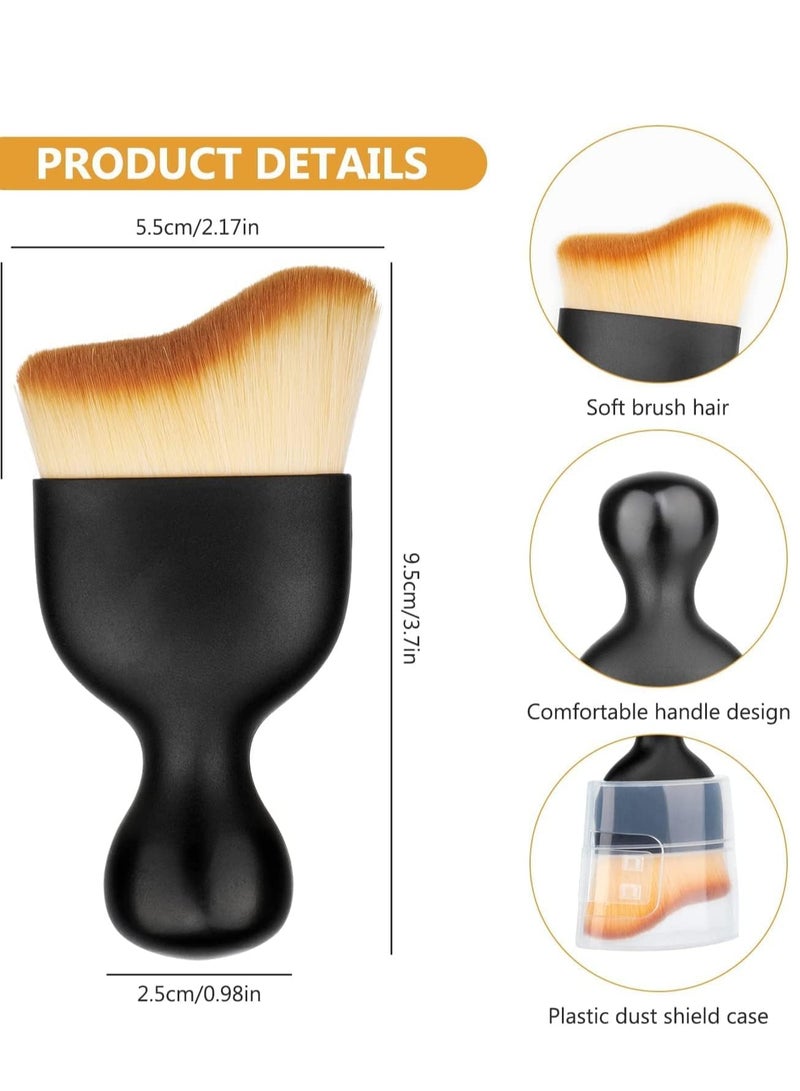 تي نيوفون فرشاة تنظيف داخلية للسيارة، فرشاة تنظيف ناعمة الشعيرات، فرشاة تنظيف داخلية للسيارة، أداة تنظيف داخلية للسيارة، فرشاة تنظيف داخلية للسيارة، فرشاة تنظيف لوحة القيادة، خالية من الخدوش، قطعتان - Image 2