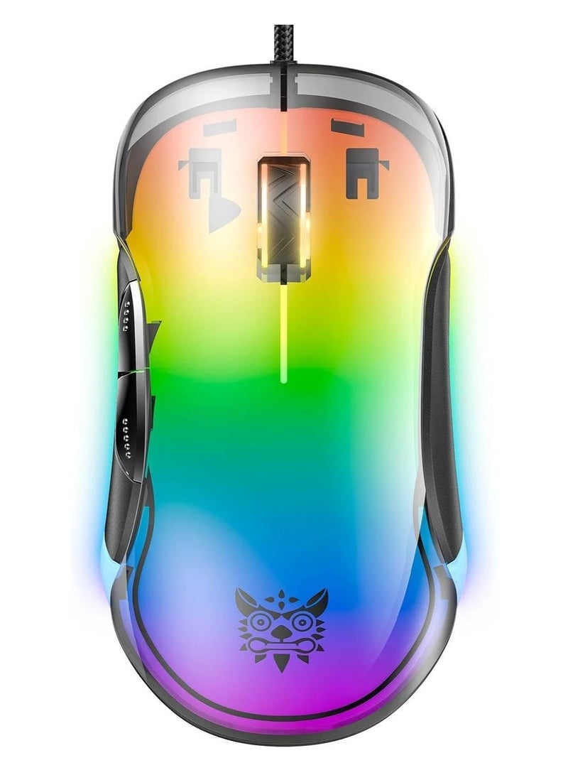 ONIKUMA CW925 Gaming Mouse, RGB Backlit, 12800 DPI, Lightweight, - Image 1