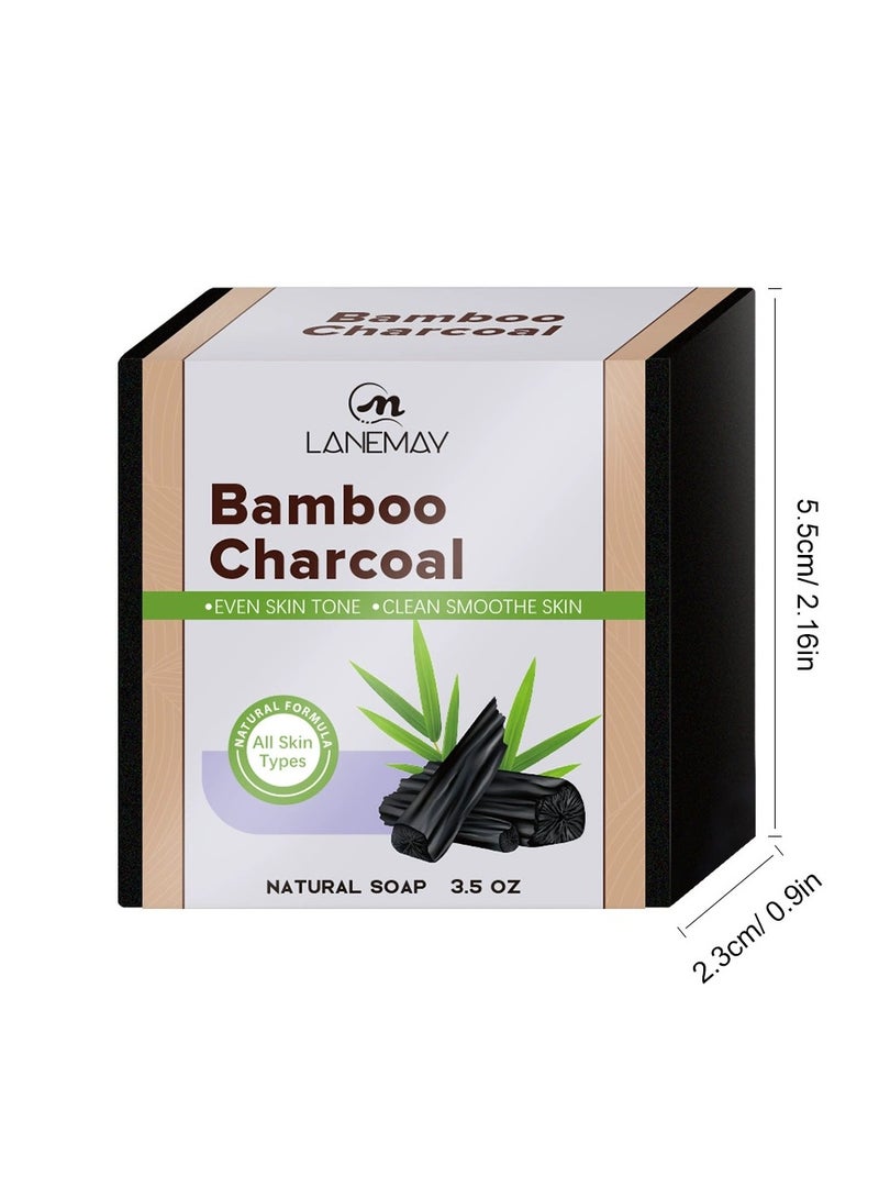 LANEMAY صابون نباتي عشبي – بار مرطب يدوي الصنع للجنسين، مقشر ومنظف عميق بصابون الجسم بزيوت أساسية - Image 1