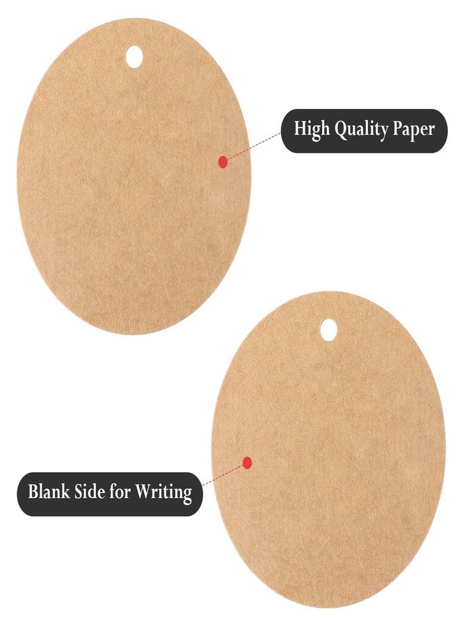 G2PLUS 100PCS Kraft Paper Gift Tag with String,2.2'' Round Paper Tags Blank Hang Tags Brown Circle Tags with Holes for Craft Projects, Xmas Gift, DIY Wedding Favor Bag - Image 3