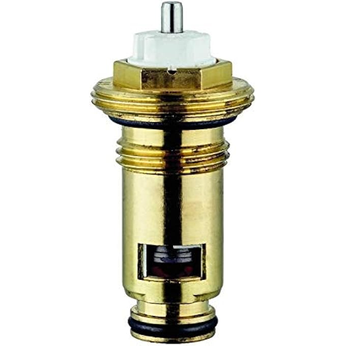 THERMOSTAT UPPER PART 4365 FOR VALVE RADIATORS | WITH 8 CONTINUOUS PRESET VALVES | VALVE INNER PART FOR THERMOSTAT HEATING | SUITABLE FOR LYNGSON | THREAD IN 1/2 | BRASS | 27661 0 - Image 1
