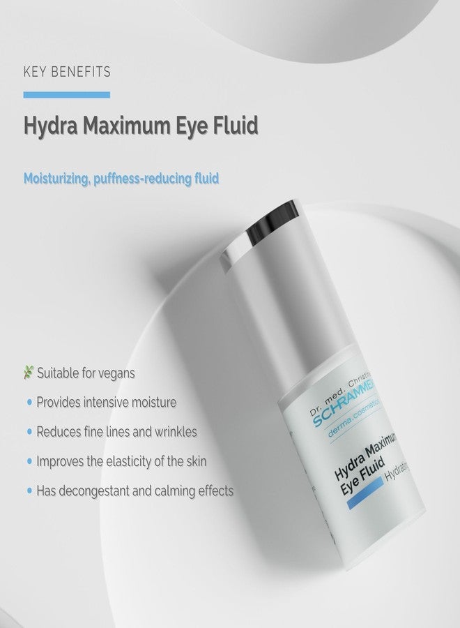 Schrammek Hydra Maximum Eye Fluid (0.5 fl oz) - Reduces Fine Lines, Wrinkles & Dark Circles – Under Eye Treatment - Hyaluronic Acid - Eye Care - Dr. Schrammek - Image 2