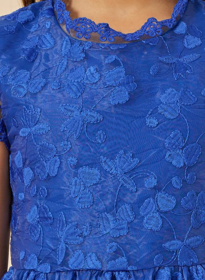 Styli Floral Lace Dress