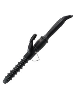 YOMCI 32mm Spiral Hair Curler Curling Wand Waver Ceamic Curling Iron for Short and Long Hair Crimper LCD Display Curling Tongs