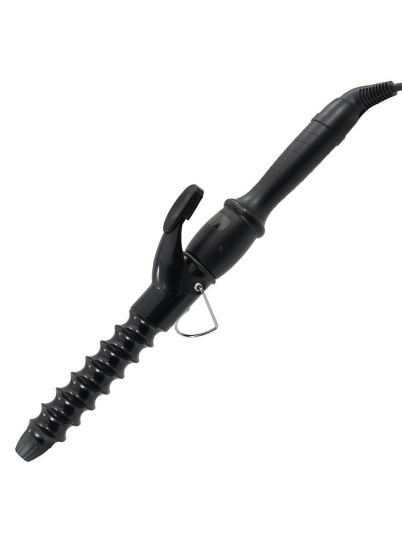 Wangmeili - YOMCI 32mm Spiral Hair Curler Curling Wand Waver Ceamic Curling Iron for Short and Long Hair Crimper LCD Display Curling Tongs - Image 1