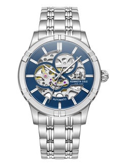 Kenneth Cole New York Kenneth Cole New York 43mm Automatic Men's Watch with Blue Dial & Stainless Steel Bracelet  - Image 1
